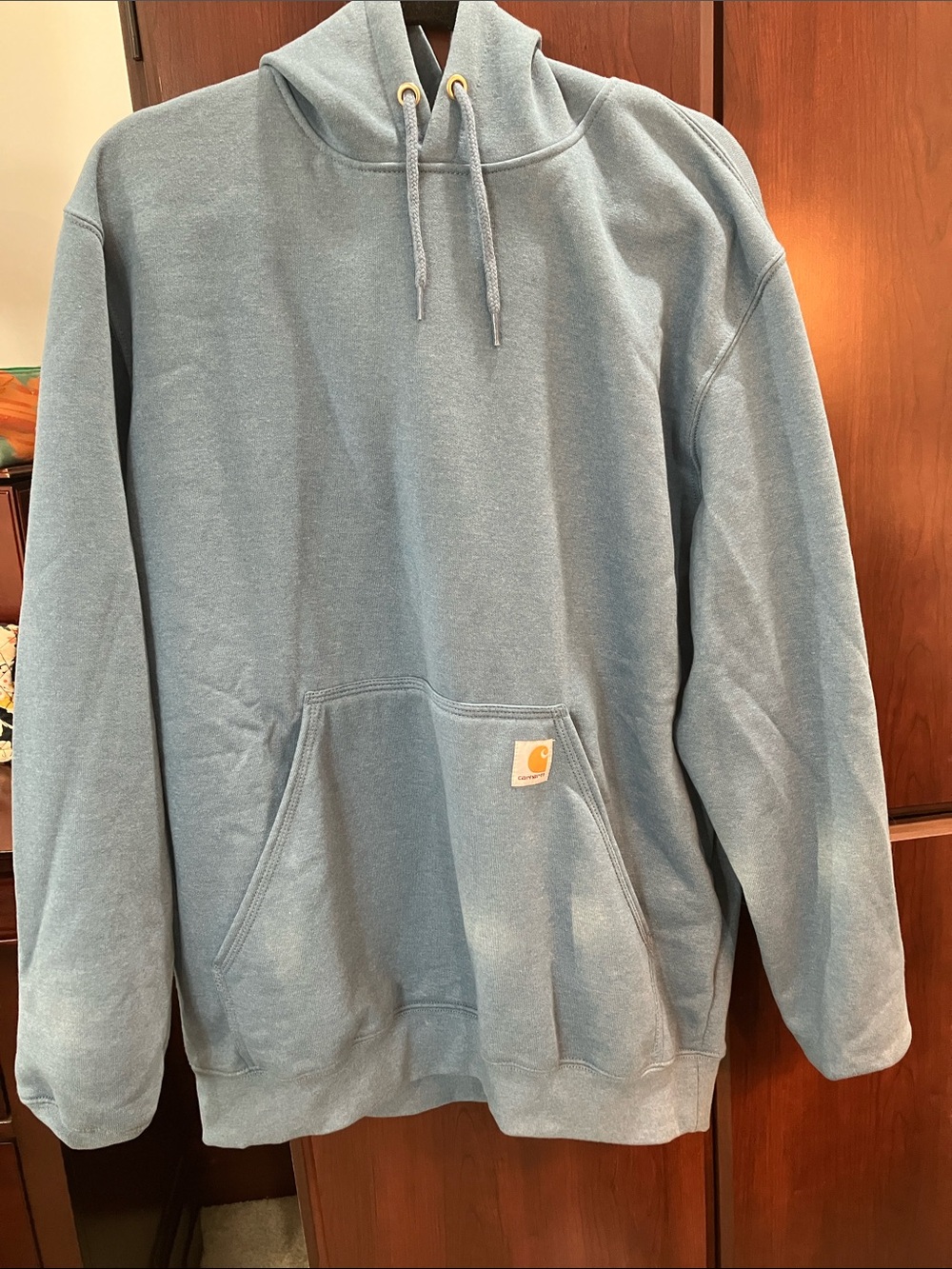 Carhartt Hooded Pullover Sweatshirt in Dusty Blue